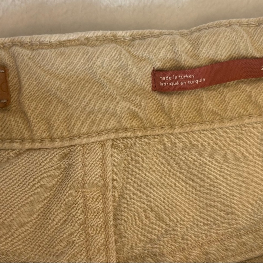 Anthropologie Pilcro The Annie Wide Leg Jean Neutral Cream Pants Size 28x28 - Picture 4 of 7